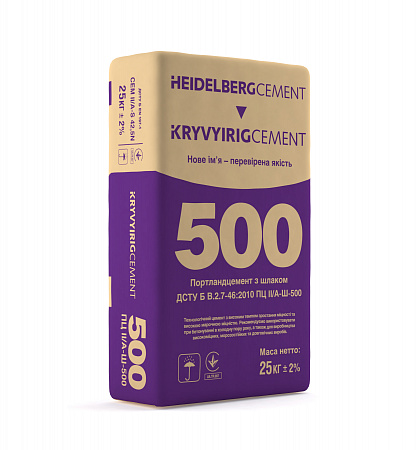 Цемент ПЦ II/А-Ш-500,25кг KRYVYIRIGCEMENT
