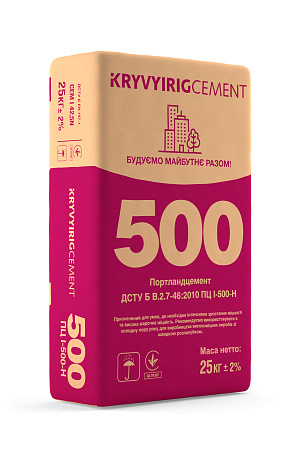 Цемент ПЦ І-500-Н  25кг 