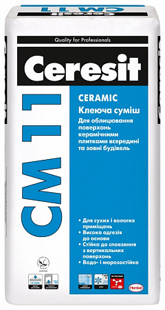 Клей для плитки Ceresit СМ11 Ceramic 25кг