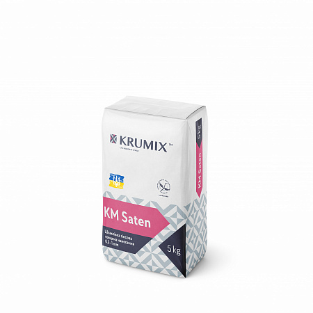 КМ Saten 5 кг Шпаклівка гіпсова фінішна КМ Saten 5 кг Шпаклівка гіпсова фінішна