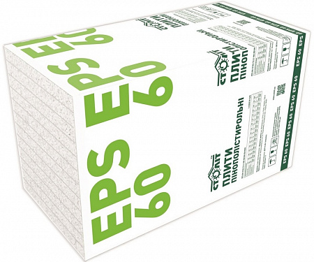 Пенопл.СТОЛИТ 12 кг EPS-60 100мм (1х0.5) 6 шт/уп Пенопл.СТОЛИТ 12 кг EPS-60 100мм (1х0.5) 6 шт/уп