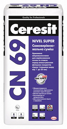 CN-69/25 Самовирівнювальна суміш від 2 до 40мм