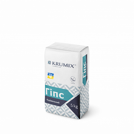 Гіпс будівельний Г-5 Н ІІ 5 кг Гіпс будівельний Г-5 Н ІІ 5 кг