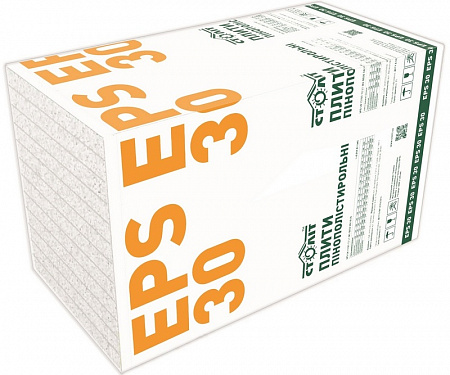 Пенопл.СТОЛІТ 9 кг EPS-30 100мм(1х0,5) 6 шт/уп Пенопл.СТОЛІТ 9 кг EPS-30 100мм(1х0,5) 6 шт/уп